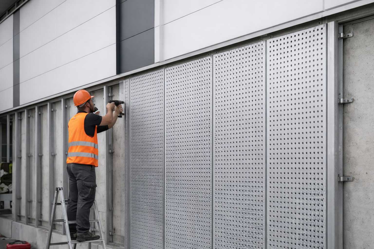 Т55 перфорированный профнастил для фасада и ограждений